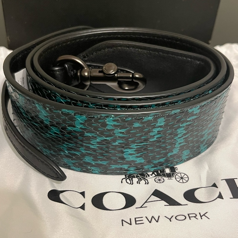 Coach Snakeskin Bag Strap